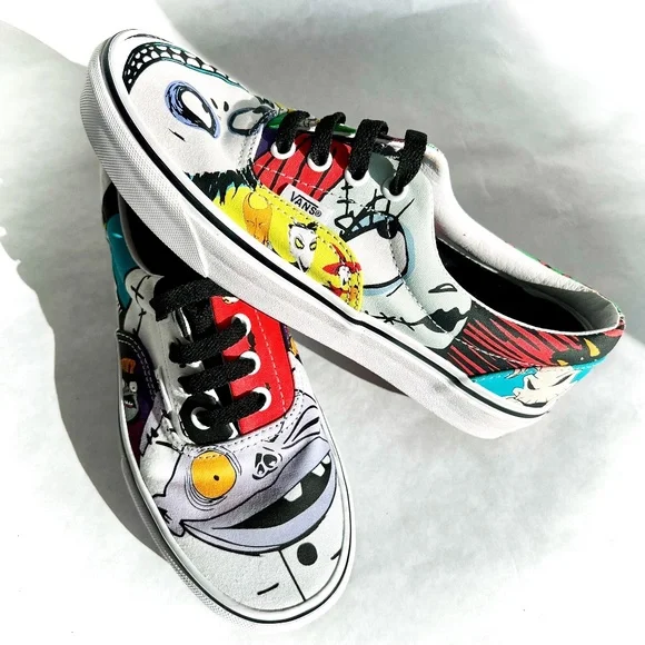 Vans Era x🎄🎃 Nightmare Before Christmas Halloween Town Sneakers, W7|M5.5 - Picture 14 of 16